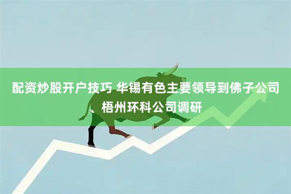 配资炒股开户技巧 华锡有色主要领导到佛子公司、梧州环科公司调研