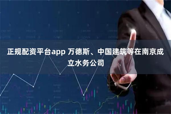 正规配资平台app 万德斯、中国建筑等在南京成立水务公司